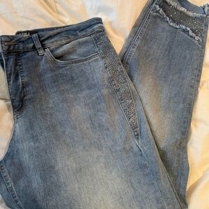 Embellished Blue Jeans